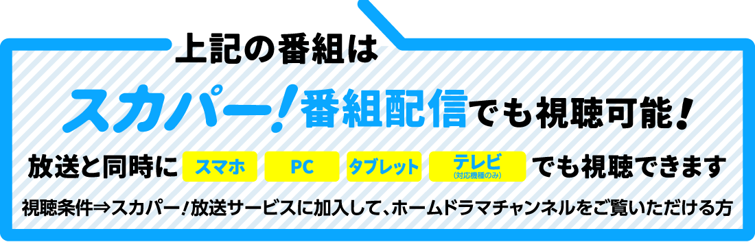 上記の番組はスカパー！番組配信でも視聴可能！