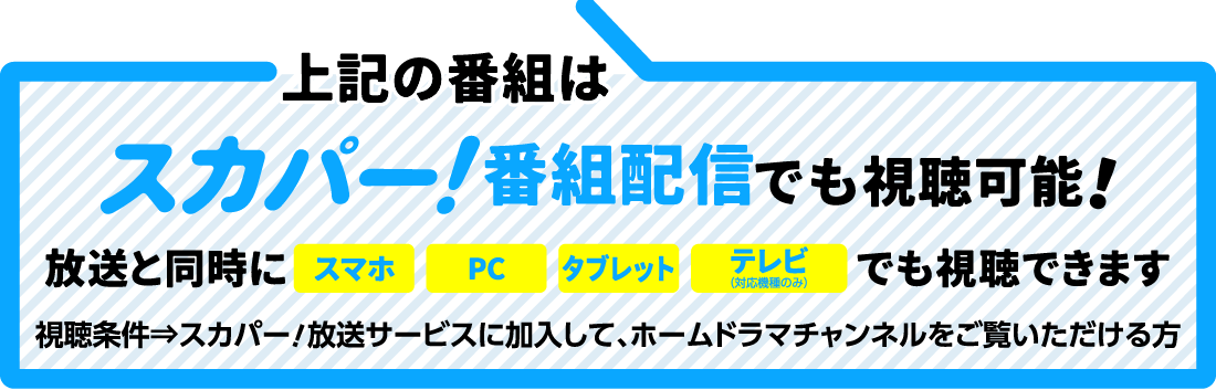 上記の番組はスカパー！番組配信でも視聴可能！